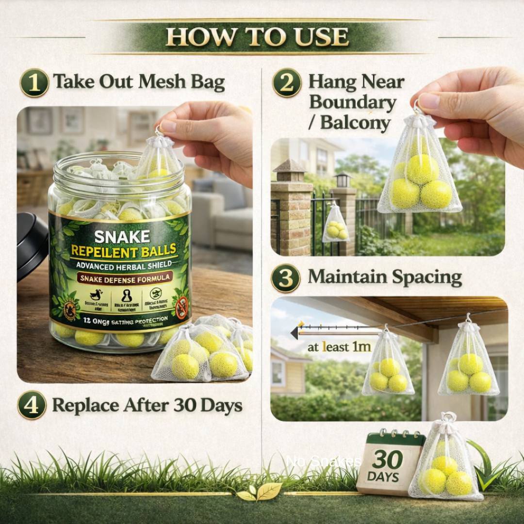 Snake Repellent Balls – Indoor & Outdoor Use