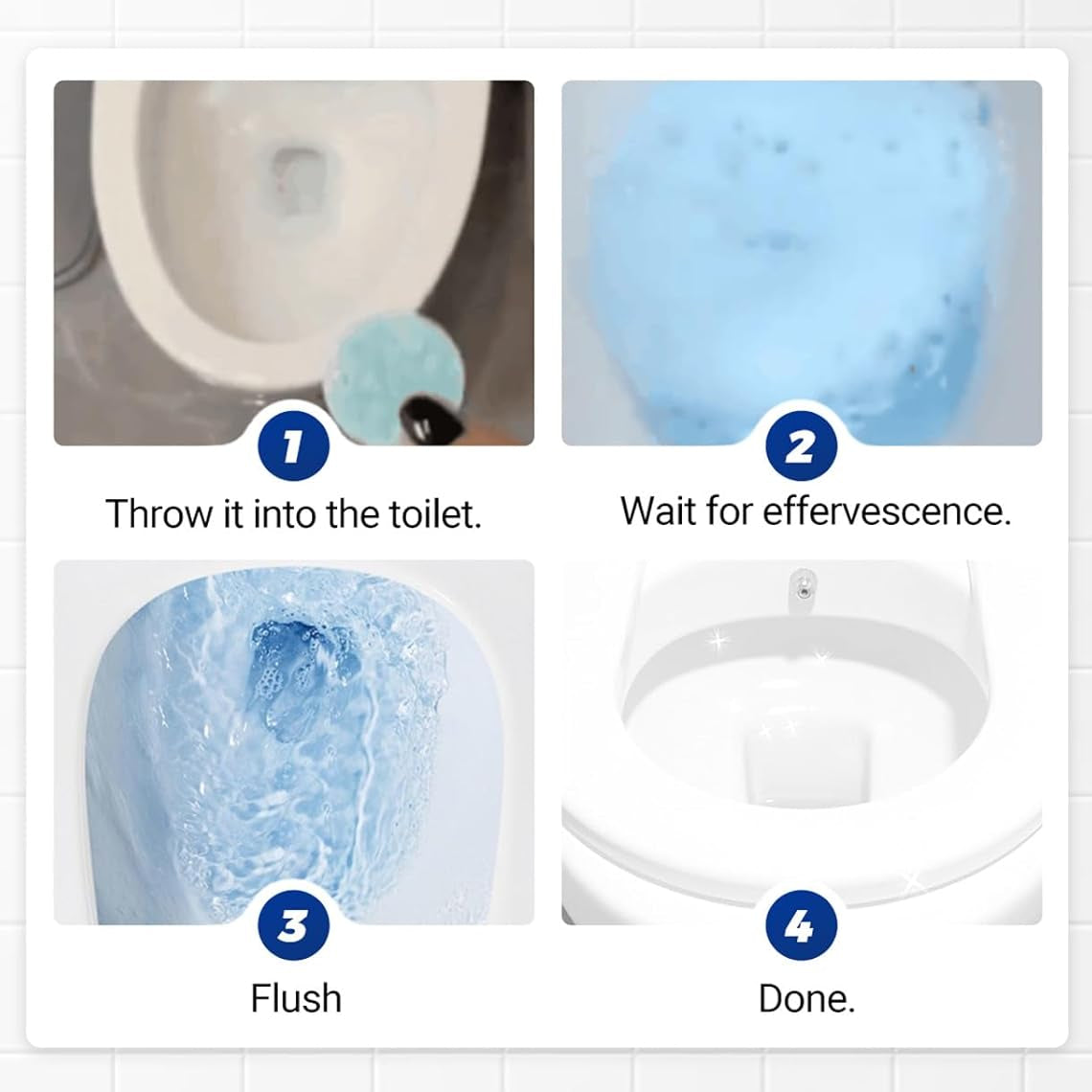 Toilet Deodorizer Bathroom Cleaner Tablet Pack of 1 (12 Pcs)